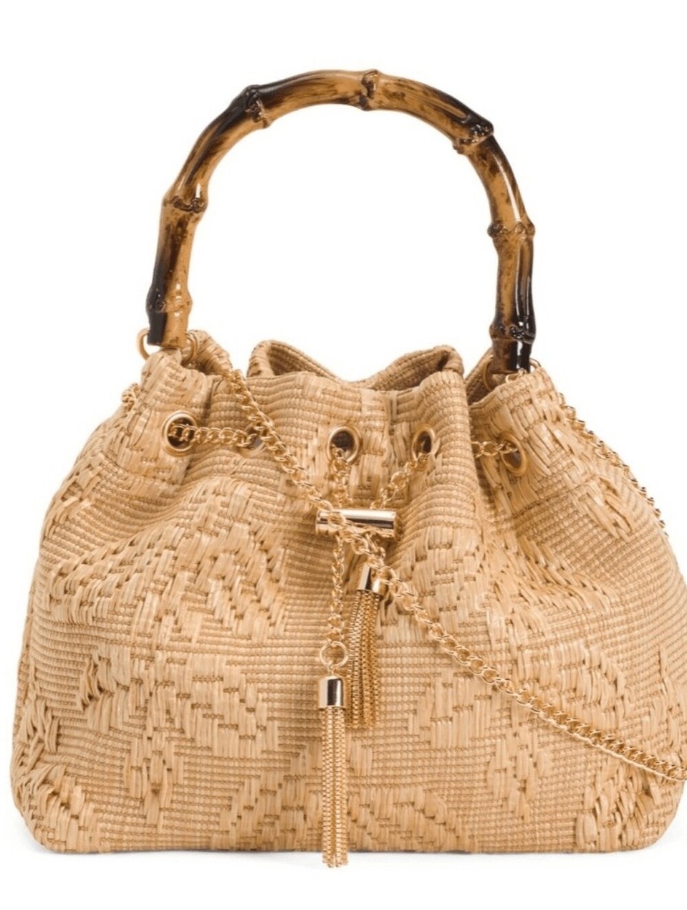 TOMMY BAHAMA 🌴🥥 natural woven straw bucket bag - Picture 6 of 6